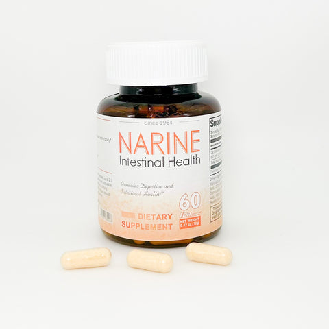 Narine Intestinal Health Probiotic Supplement 60 Veg Capsules (Lactose-free)