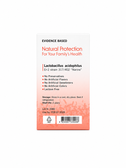 Intestinal Health Probiotic Capsules – Lactose-Free | 60 Veg Capsules