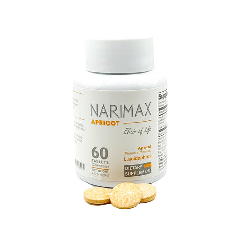 Narimax Apricot Nutritional Supplement 60 Chewable Tablets